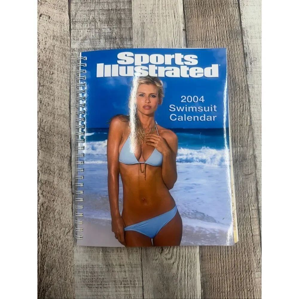 VTG Y2K 2004 Sports Illustrated Swimsuit Calendar Spiral Bound Model Calendar